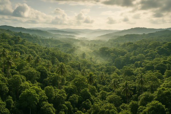 Lush tropical forest 